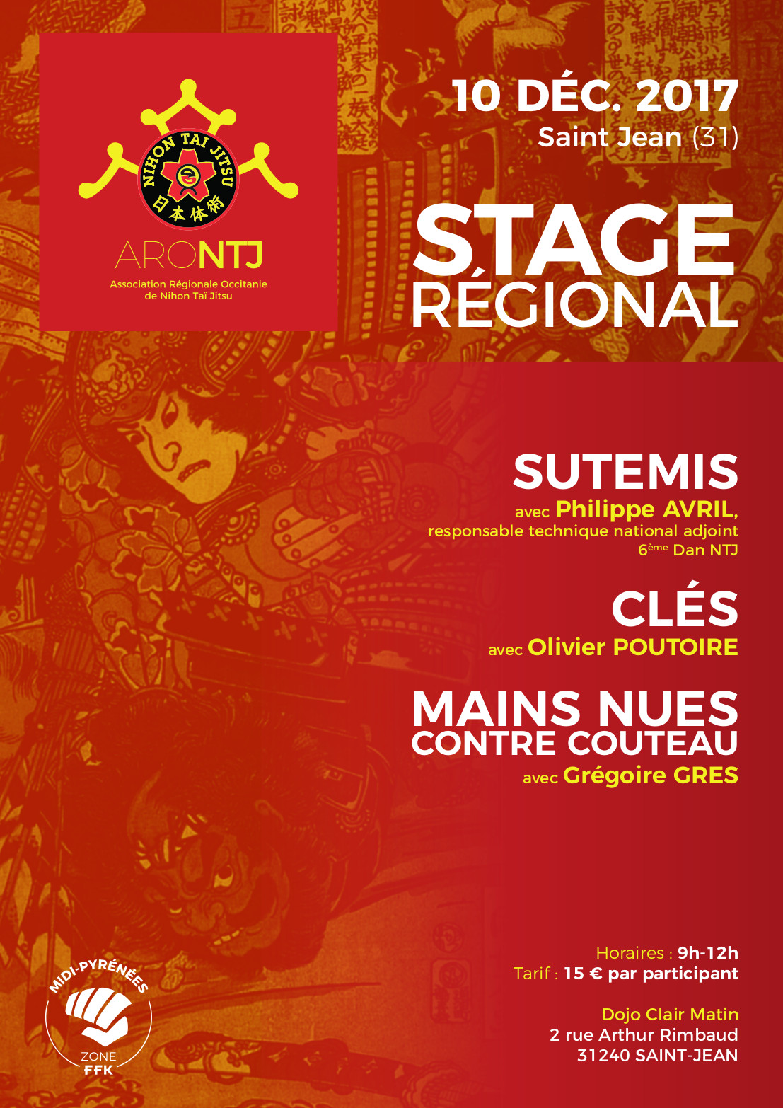 ARONTJ - stage regional 20171212 - affiche